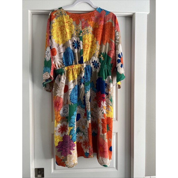 St. Frock Ava Dress Bright Floral XXL, Swim cover, Summer Dress - Picture 9 of 9